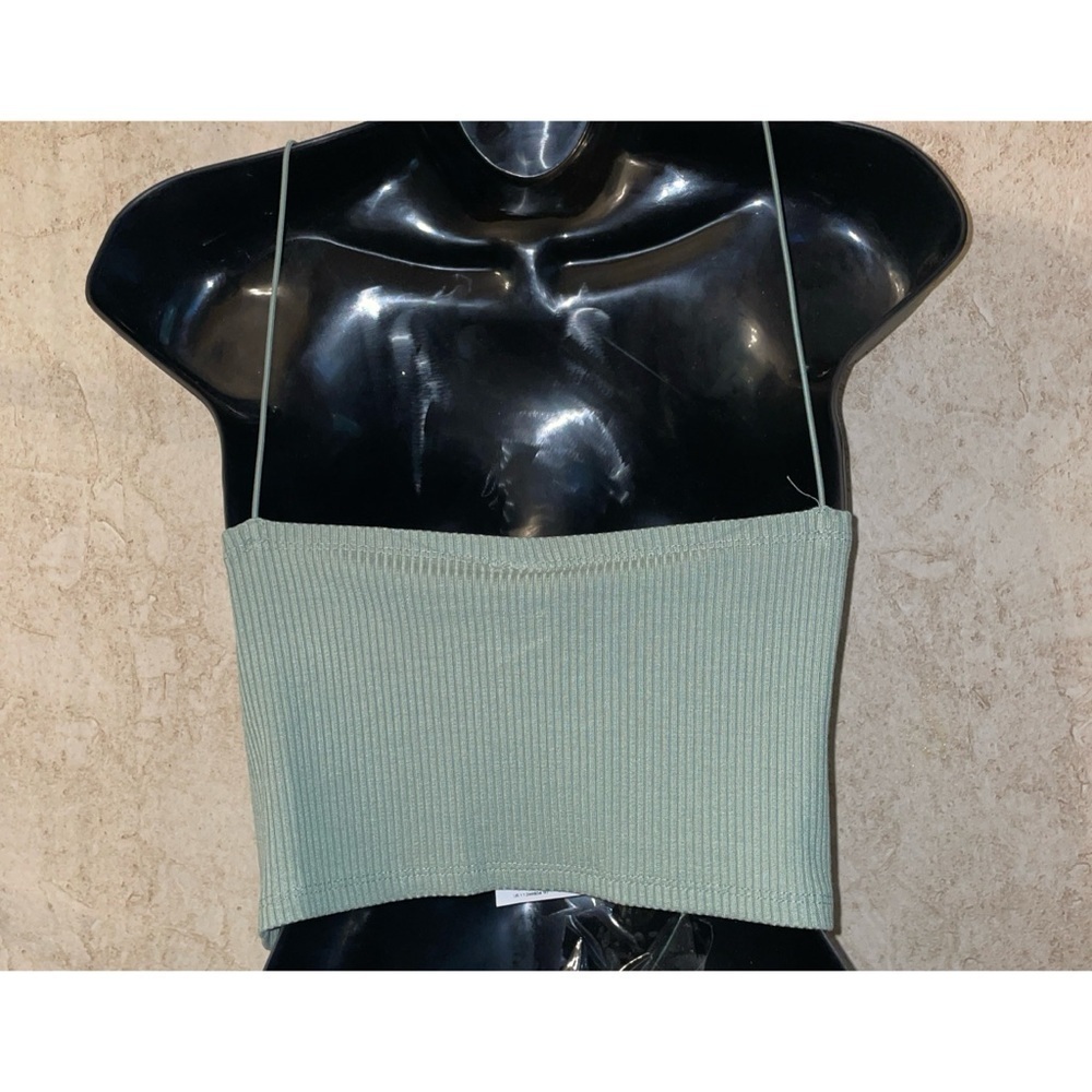 H&M Spaghetti Strap Ribbed Crop Tank - Picture 3 of 5